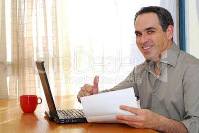 Man with laptop