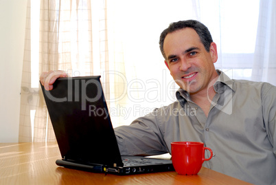 Man with laptop