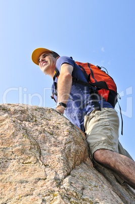 Man climbing