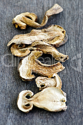 Dry porcini mushrooms