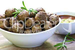 Meatballs and sauce