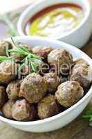 Meatballs and sauce