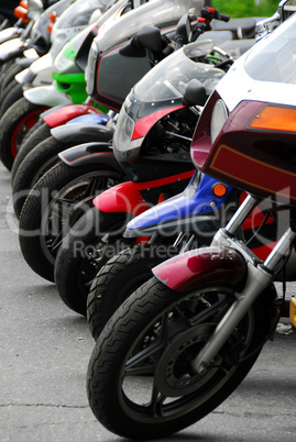 Row of motocycles
