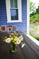 Wildflowers bouquet at cottage