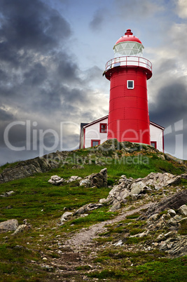 Lighthouse on hill