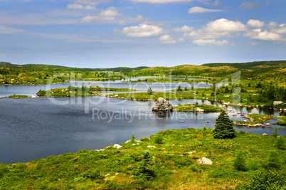 Beautiful lake shore in Newfoundland