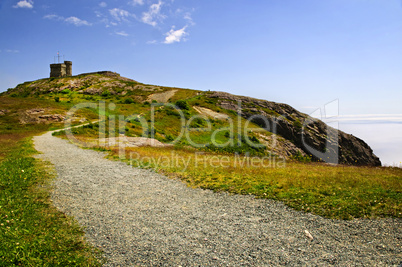 Long path to Cabot Tower on Signal Hill