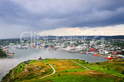Cityscape of Saint John's from Signal Hill