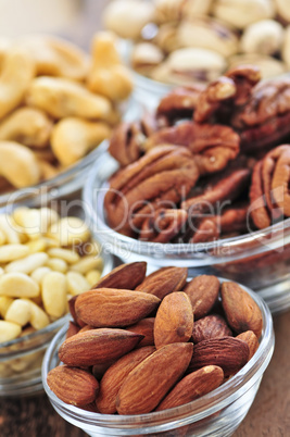 Bowls of nuts