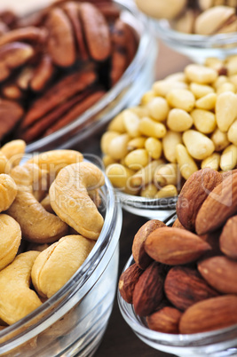 Bowls of nuts