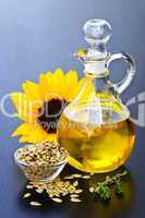 Sunflower oil bottle