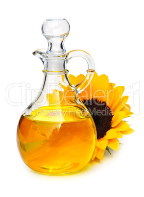 Sunflower oil bottle