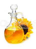 Sunflower oil bottle