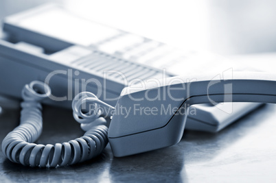 Desk telephone off hook