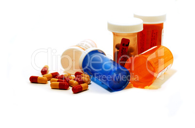 Pills containers white