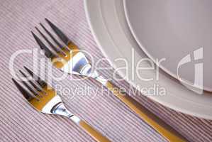 Plates and cutlery