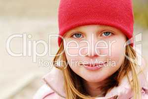 Girl in a red hat