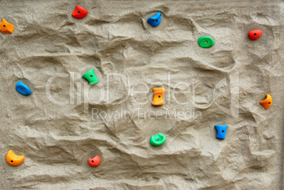 Rock climbing wall