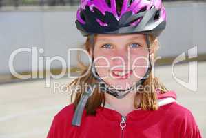 Girl child helmet