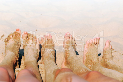 Sandy feet