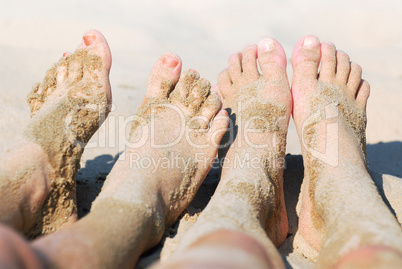 Sandy feet