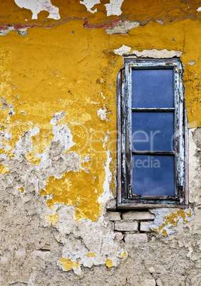 Grunge background wall and window
