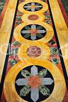 Marble church floor