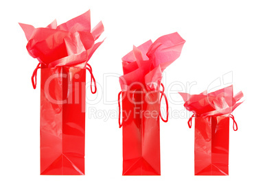 Red shopping bags
