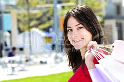 Young woman shopping