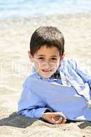 Young boy at beach