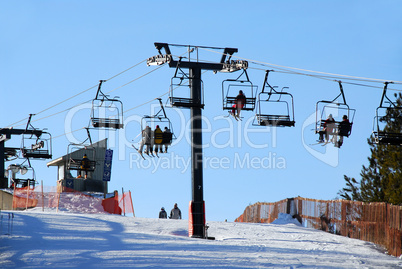 Downhill skiing