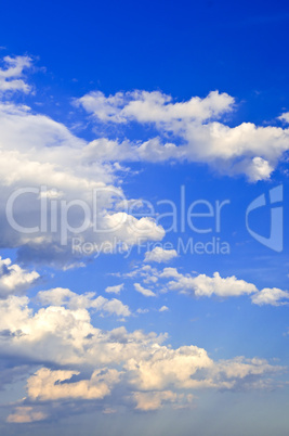 Blue sky with white clouds