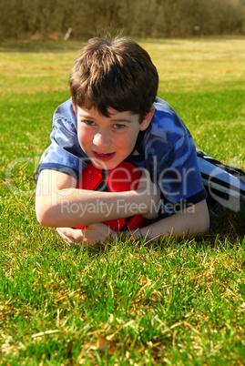 Boy with soccer ball