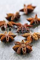 Star anise fruit and seeds