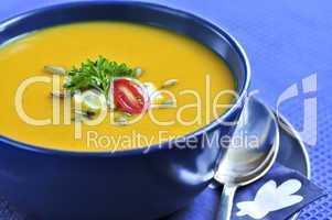 Pumpkin or squash soup