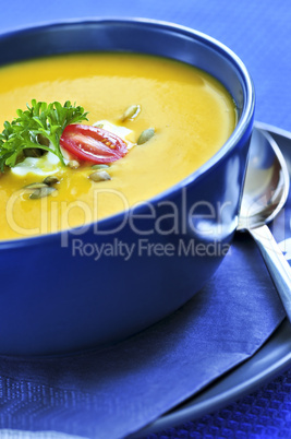 Pumpkin or squash soup