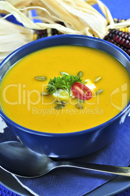 Pumpkin or squash soup