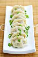 Plate of dumplings