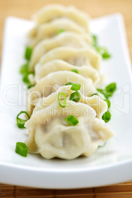 Plate of dumplings