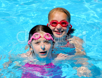 Girls children pool