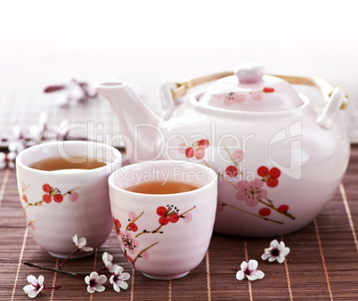 Green tea set