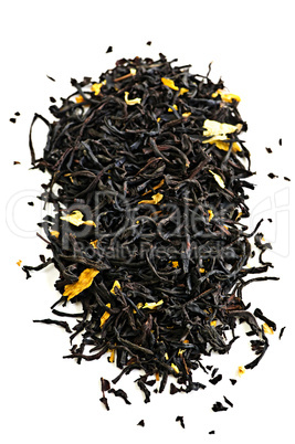 Black tea leaves