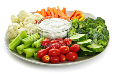 Vegetables and dip