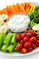 Vegetables and dip