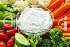 Vegetables and dip