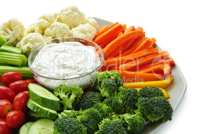 Vegetables and dip