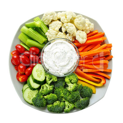 Vegetables and dip