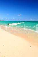 Fishing boats in Caribbean sea