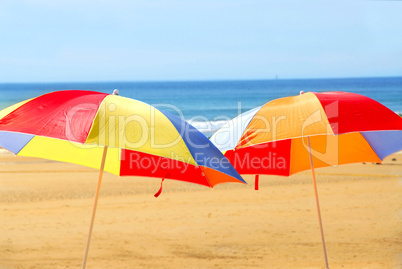 Beach umbrellas