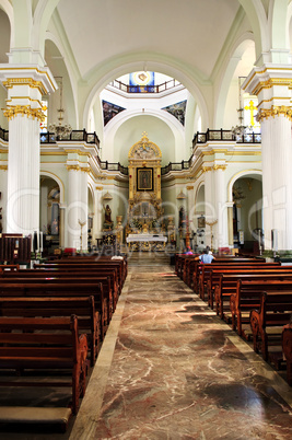 Church interior in Puerto Vallarta, Jalisco, Mexico